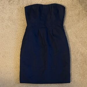 JCrew Navy Strapless Dress